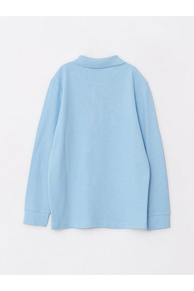 LC Waikiki Παιδικό μπλουζάκι Polo Neck Basic μακρυμάνικο για αγόρι