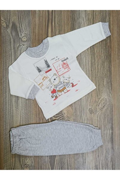 Pamuklu Mevsimlik Bebek Pijama Takımı