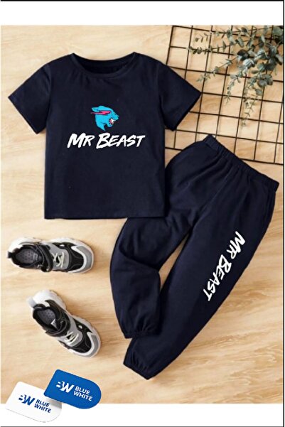 FRİENDS KİDS Σετ μπλουζάκι-φούτερ για αγόρια/κορίτσια ''Mr Beast''