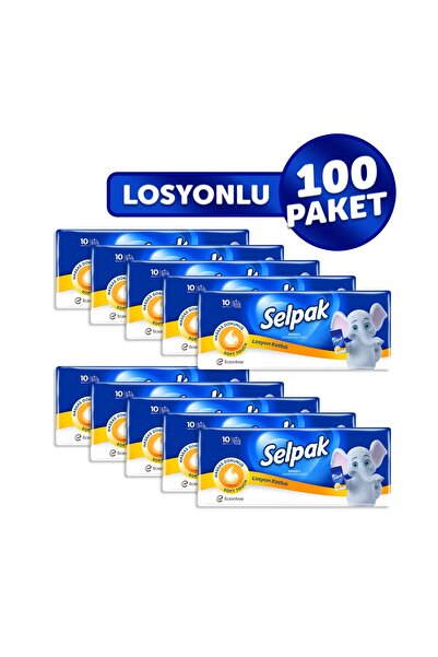 Selpak ® Lotion Wipes 100 Pack (10*10)