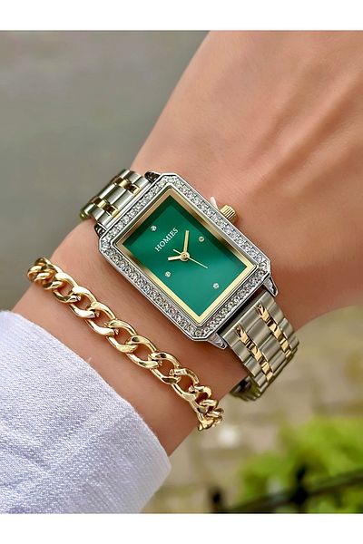 Homies Women Wristwatch New Season Steel Band Waterproof Watch with stone model