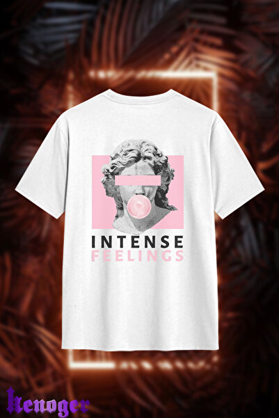 kenoger Unisex Oversize - Μπλουζάκι με στάμπα  "Intense Feelings "