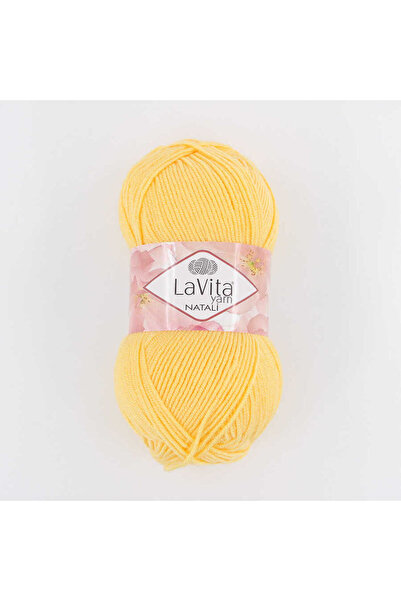 Lavita Natali 2001 Yellow Hand Knitting Rope 100 Gr.