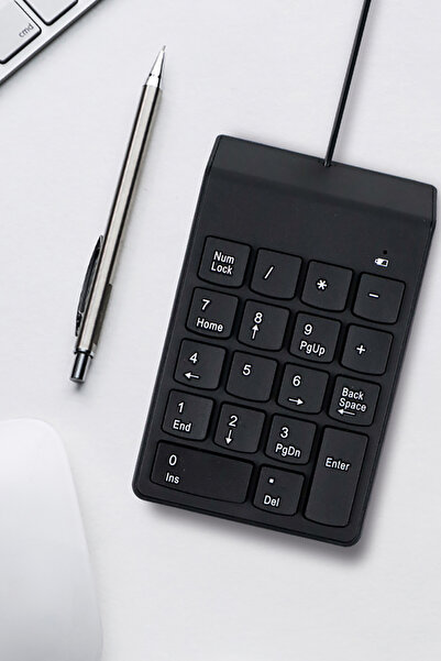TechnoStation Numeric Keypad-Numpad-USB Kablolu Keypad 18 Tuş Numped Keyped Y...