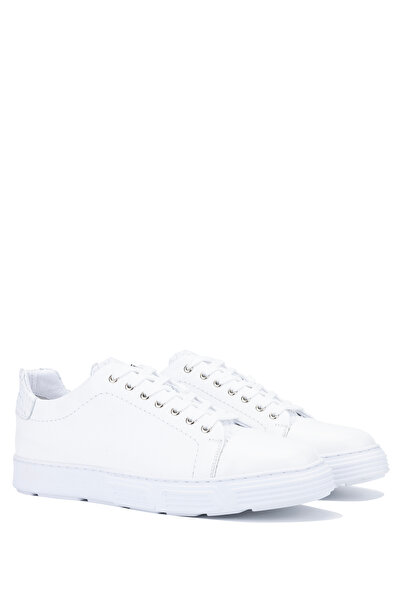 Tamer Tanca Erkek Hakiki Deri Beyaz Sneakers & Spor Ayakkabı