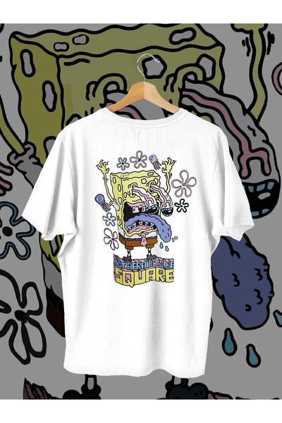 CONSTRAİN Žene Muškarci Trend SpongeBob Štampano Oversize kroj Majica