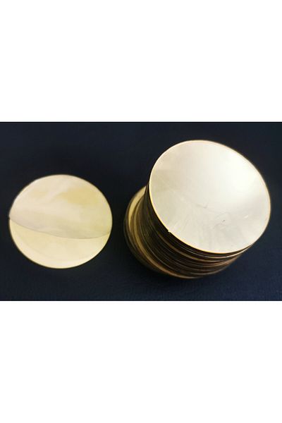 Mobiplas Pack of 50 Gold Plexiglass - Circle 55x55 Mm