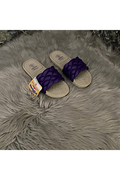 GEZER HASIR GÖRÜNÜMLÜ RENKLİ TERLİK YUMUŞAK ALT TABAN