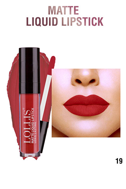 Lollis Matte Liquid Lipstick 19 / Mat Likit Ruj 19