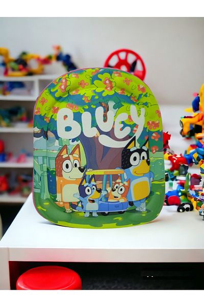 Shopiolog Blueey Biingo 3D reliéfní mateřská školka Batoh s taškou pro každodenní použití 2-6 let