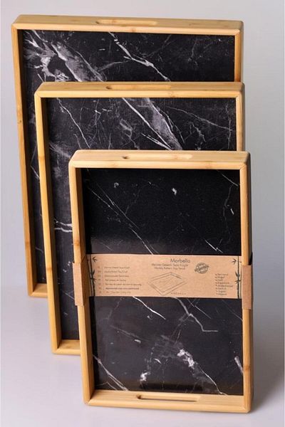 Atbyhome Bambum - Marbella Black Set of 3