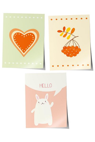 Postifull Baby Room Painting Set of 3, Baby Room Wall Decor, Kids Room Decor, Frameless Poster