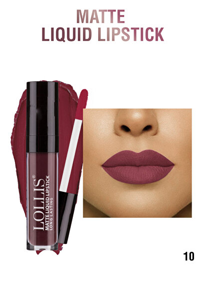 Lollis Matte Liquid Lipstick 10 / Mat Likit Ruj 10