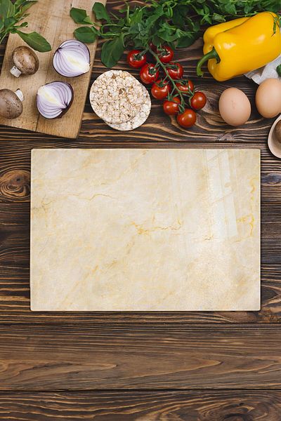Postifull Glass Cutting Board, Thick And Unbreakable Glass - Marble Theme - 21*30cm, Chopping Board, Kitchen Decor