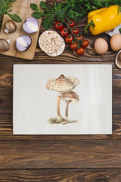 Postifull لوح تقطيع زجاجي، زجاج سميك وغير قابل للكسر - فلين عتيق - 21*30 سم، ...