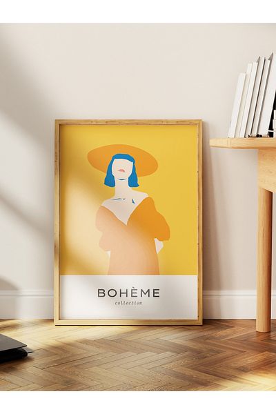 Postifull Αισθητική αφίσα τοίχου - Πολύχρωμη αφίσα Bohemian χωρίς πλαίσιο - Διακόσμηση τοίχου σαλονιού, χωλ, κουζίνας