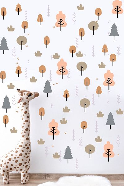 Postifull Kids Baby Room Sticker Set, Boho Patterns, Wall Decor, Kids and Baby Room Wall Sticker