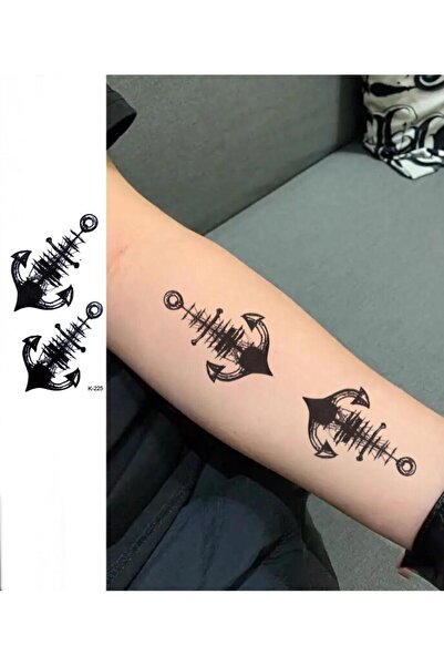 Mecit Tuhafiye ÇAPA YELKENLİ GEMİ KOL BİLEK VUCUT GEÇİCİ DÖVME