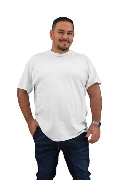 EFFRENATU Oversize Unprinted T-shirt Compact χτενισμένο βαμβάκι