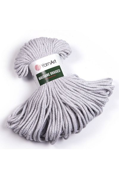 Yarnart Macrame Braided - Μακραμέ Χέρι Πλεκτό Νήμα Ανοιχτό Γκρι-756