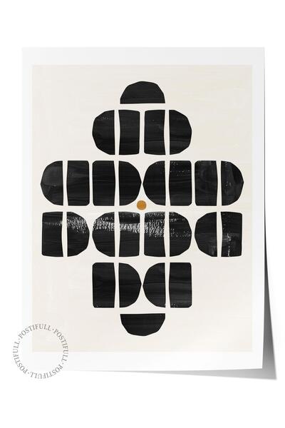 Postifull Siyah Beyaz Boho Duvar Dekoru, Çerçevesiz Poster, Çerçevesiz Duvar ...