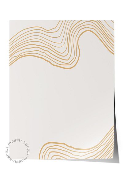Postifull Decor de perete Boho în tonuri naturale, poster fără încadrare, pictură murală fără încadrare - hârtie de artă
