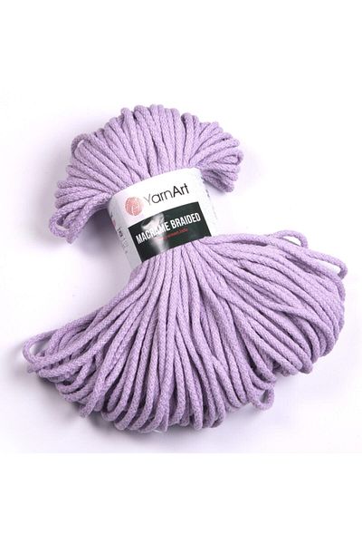 Yarnart Macrame Braided - Μακραμέ Χειροποίητο Νήμα Πλεξίματος Λιλά-765