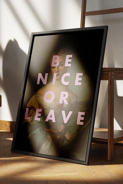 Postifull Poster alternativ fără încadrare, decor de perete, pictură murală fără încadrare - hârtie groasă de arhivă