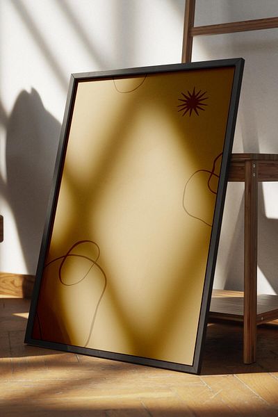 Postifull Natural Shades Boho Wall Decor, Frameless Poster, Frameless Wall Painting - Fine Art Paper