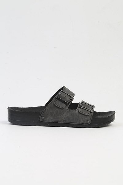 Pierre Cardin Gray Women's Slippers - Daily Buckle