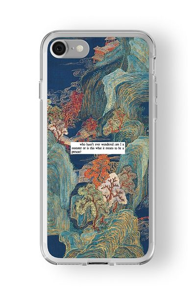 Multitronic Am I Monster Design Printed Transparent Case Compatible with iPhone 7 and 8