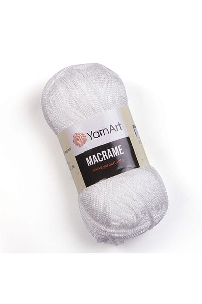 Yarnart Μακραμέ Χέρι Πλεκτό Νήμα Λευκό-154