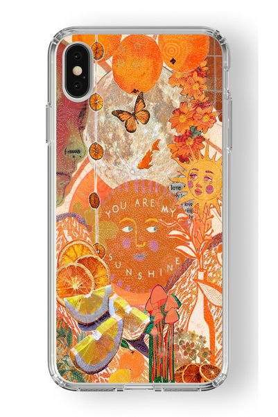 Multitronic Sunshine Design Printed Transparent Case Compatible with iPhone X...