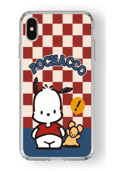 Multitronic حافظة شفافة مطبوعة بتصميم Pochacco متوافقة مع هاتف iPhone Xs Max