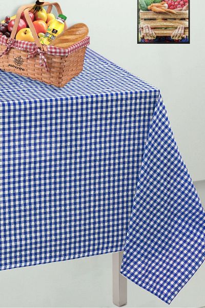 XAMANTHA 170X170 cm Față de masă cu model Gingham, cârpă pentru masă, covoraș pentru prânz, cârpă pentru picnic