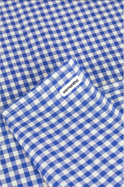 XAMANTHA 170X170 cm Față de masă cu model Gingham, cârpă pentru masă, covoraș pentru prânz, cârpă pentru picnic