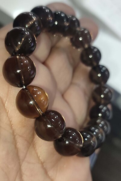 TAŞÇIZADE سوار كوارتز سموكي 12 ملم من الحجر الطبيعي الطبيعي