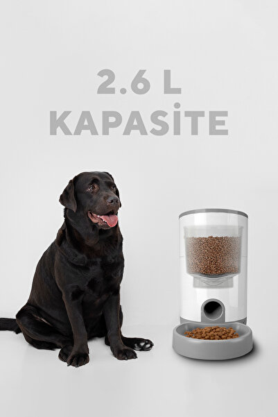 S-LINK Sl-21 Otomatik Yem Kabı 2.6l Kapasite 720p Kamera Kedi Köpek Besleyici