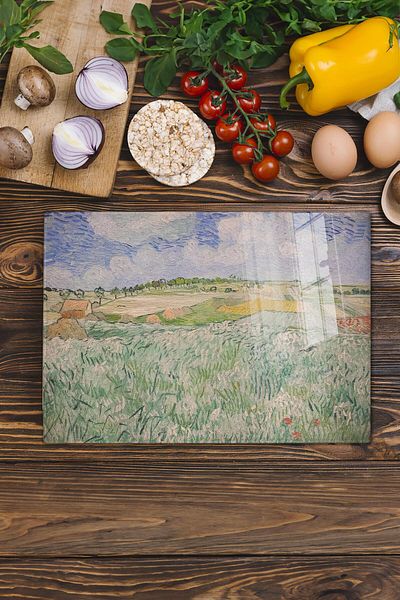 Postifull Cutting Board, New Generation Chopping Board Glass, Art Series, Thick and Tempered Unbreakable Glass, 21*30cm