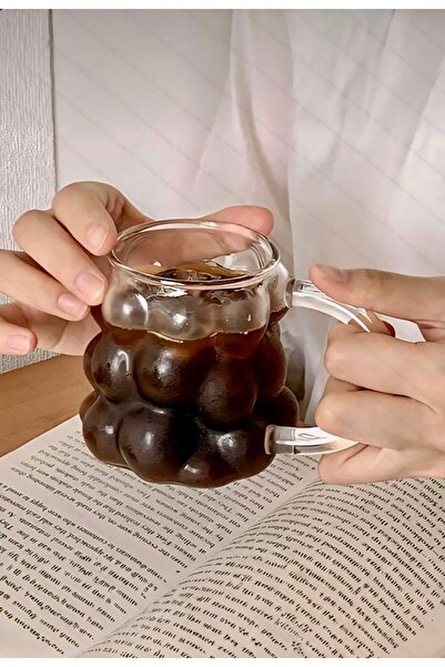 Eli-Ka Home Kulplu Boncuk Şekilli Isıya Dayanıklı Borosilikat Bardak | Pinter...