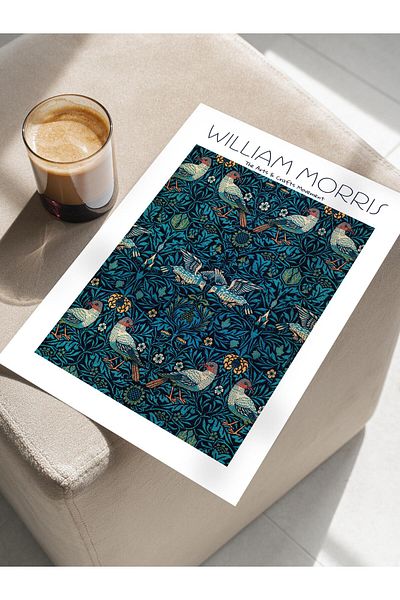 Postifull Αφίσα William Morris - Σειρά Art, Σχεδιασμός χωρίς πλαίσιο, Μοντέρνα Τέχνη