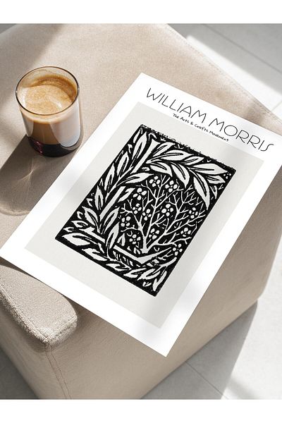 Postifull Αφίσα William Morris - Σειρά Art, Σχεδιασμός χωρίς πλαίσιο, Μοντέρνα Τέχνη