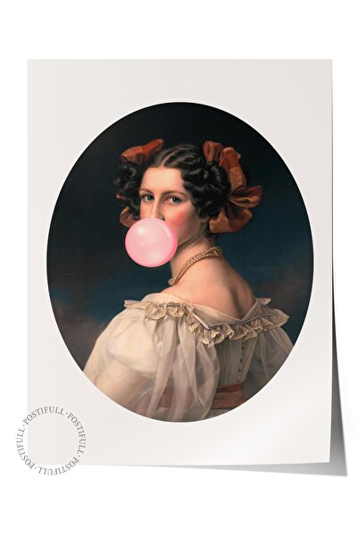 Postifull Çerçevesiz Poster Alternatif Sanat Serisi, Değiştirilmiş Sanat, Duv...