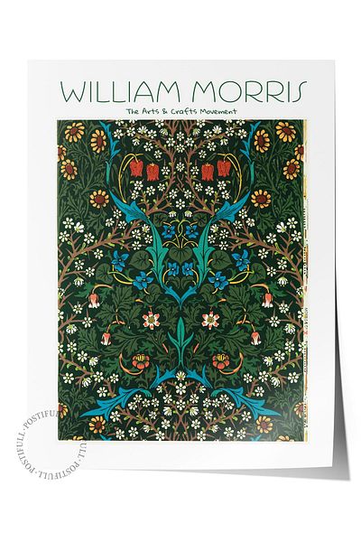 Postifull Αφίσα William Morris - Σειρά Art, Σχεδιασμός χωρίς πλαίσιο, Μοντέρνα Τέχνη