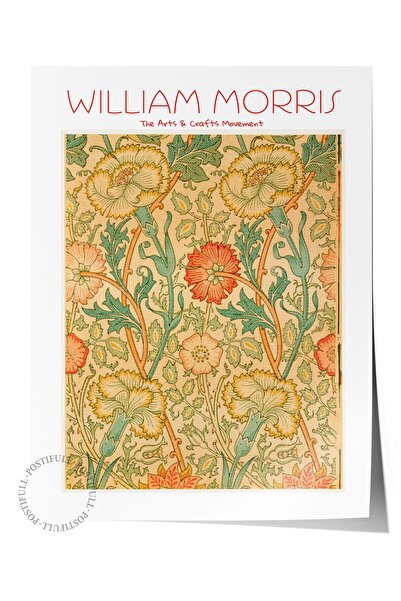 Postifull William Morris Poster, Sanat Serisi, Çerçevesiz Poster, William Mor...