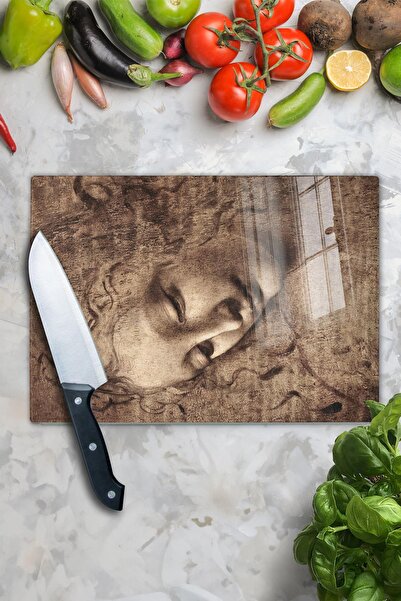 Postifull Cutting Board, New Generation Chopping Board Glass, Art Series, Thick and Tempered Unbreakable Glass, 21*30cm
