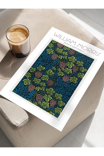 Postifull Αφίσα William Morris - Σειρά Art, Σχεδιασμός χωρίς πλαίσιο, Μοντέρνα Τέχνη