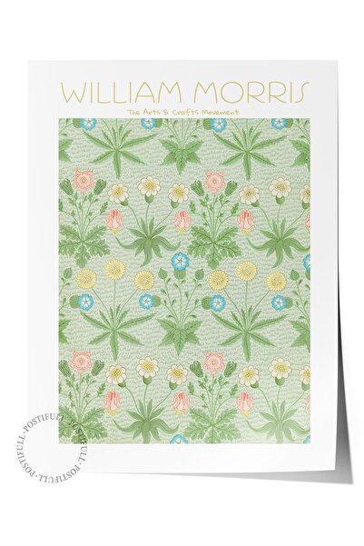 Postifull Αφίσα William Morris - Σειρά Art, Σχεδιασμός χωρίς πλαίσιο, Μοντέρν...