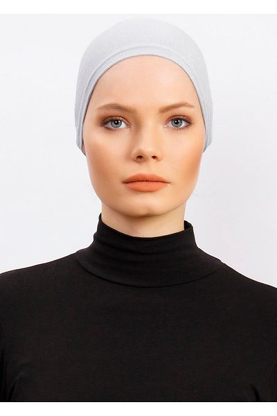 Ecardin Light Gray Comfortable Snap Bonnet - St 257