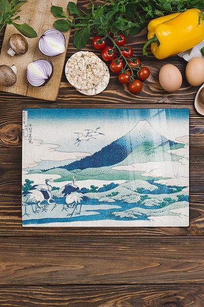 Postifull Cutting Board, New Generation Chopping Board Glass, Art Series, Thick And Tempered Unbreakable Glass, 21*30cm